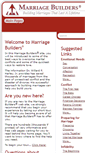 Mobile Screenshot of marriagebuilders.com