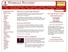 Tablet Screenshot of marriagebuilders.com